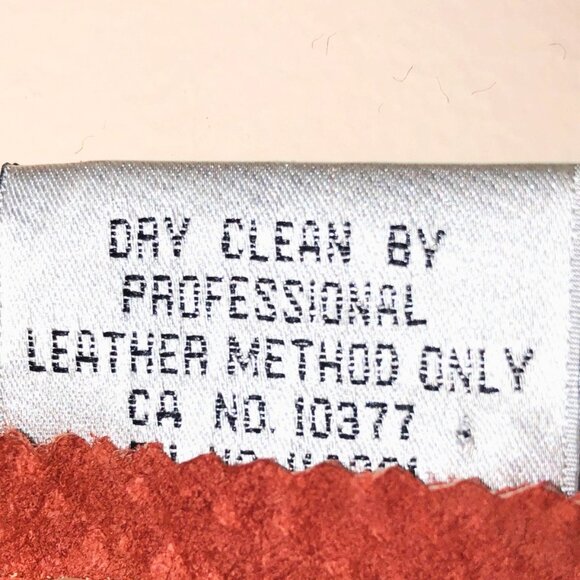 Western Boho Suede Leather Fringe Poncho Cape Rust Terracotta Newport News SM - Picture 12 of 13